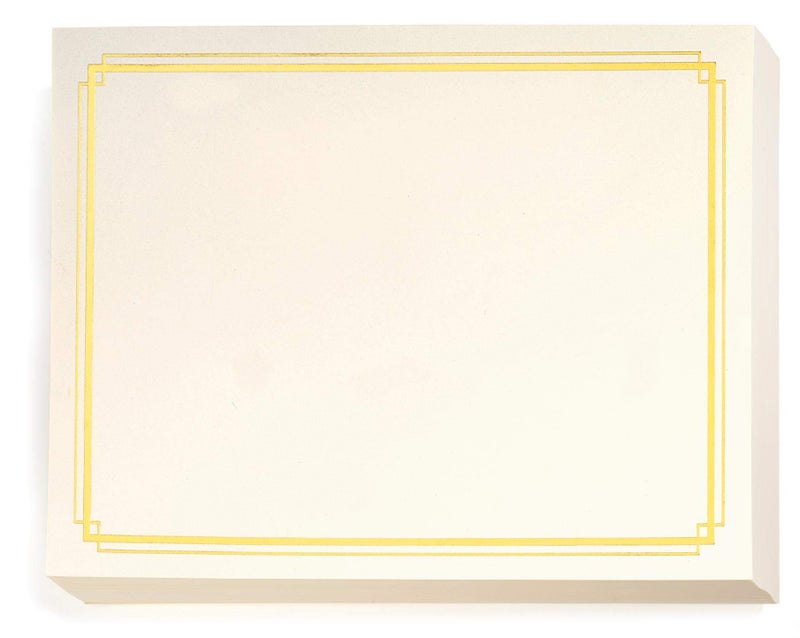 PaperDirect Foil Elegance Specialty Certificates, 50 Sheets of 38lb Cream Paper, 8Â½" x 11", Double Gold Foil Border, Perfect for Awards, Students, Employees, Volunteers, Course Completion, Diplomas - Image 1
